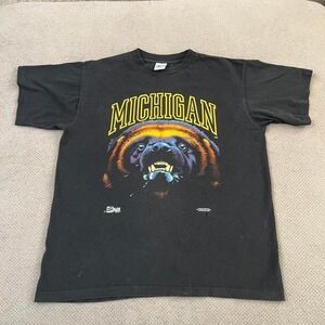 Vintage 1990s university of Michigan wolverines tee‎ Salem Large